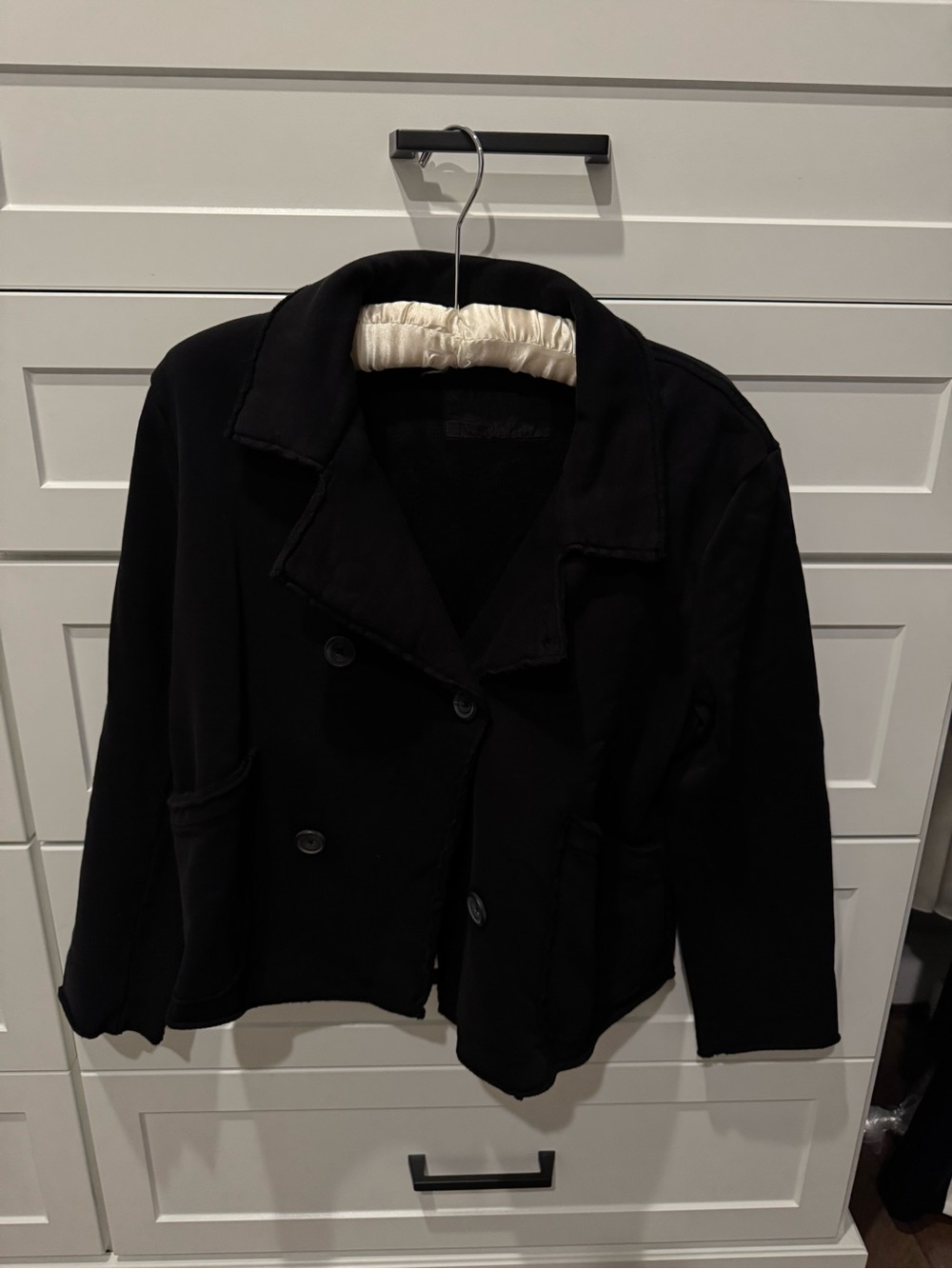 Frank & Eileen Women’s Black Double-Breasted Jacket size small new